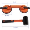 Glass Lifting Suction Cups and Rubber Mallet Hammer for loor