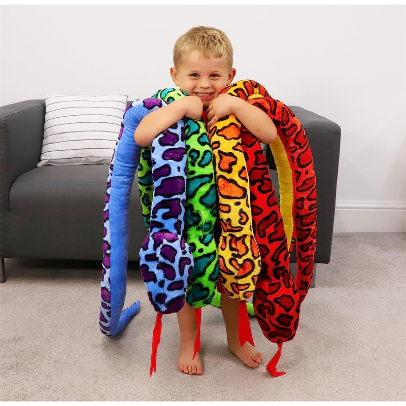 Toyland® 170cm (5.5ft) Giant Two-Toned Plush Snake - 5 Assorted