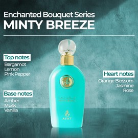 AYAT PERFUMES Minty Breeze Eau de Parfum- 100ml | Refreshing Oud Perfume for Women & Men| Long Lasting Arabic Perfume women with Citrus, Floral & Vanilla Notes | Dubai perfume