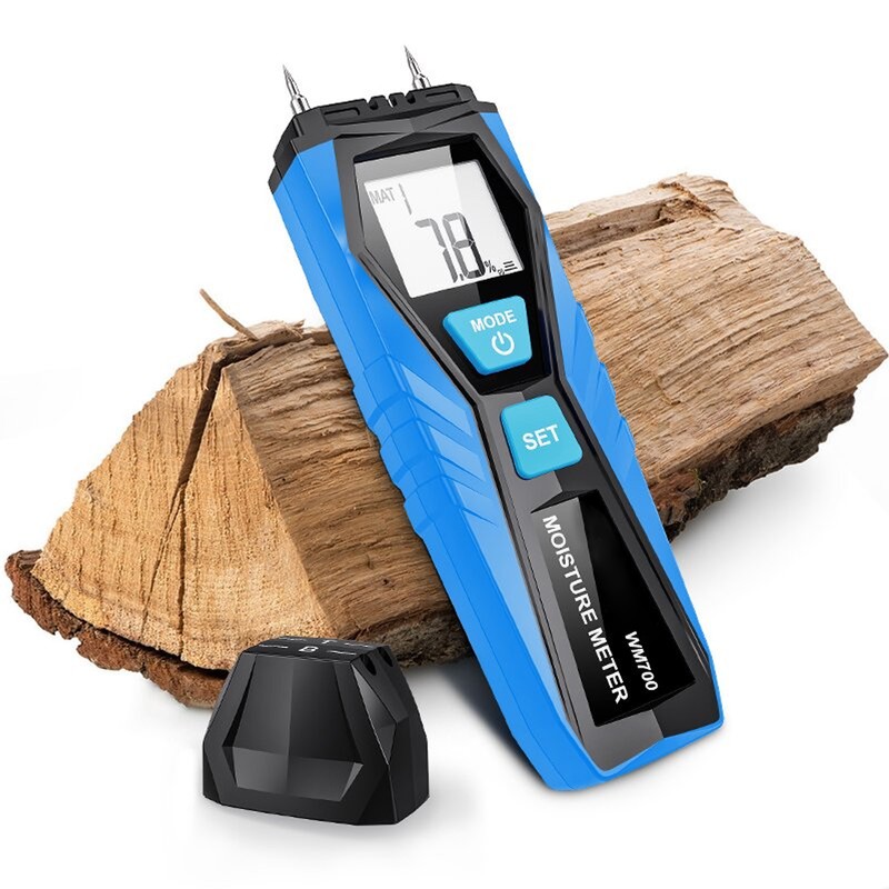 Handheld Moisture Meter LCD Display Digital Moisture Tester for Wood
