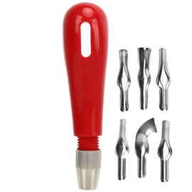 Linoleum Cutter Kit,Linoleum Block Cutters,Printmaking Carving Cutter Stainless Steel Blades Accurate Cutting Easy Grip Linoleum Cutter Set for Pumpkin Wood