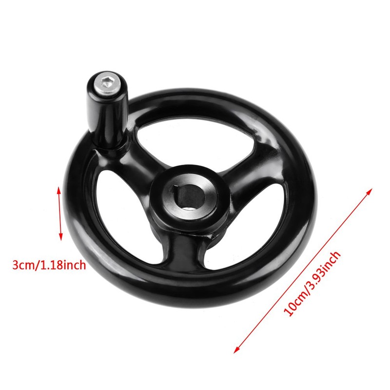 Hand Crank Machine Crank 100 mm Akozon Hand Wheel with