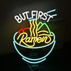 SIGNSHIP Ramen Bowl Neon Sign But First Ramen LED Sign