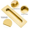Malimali 7 Inch Large Recessed Finger Flush Pulls for Barn