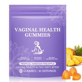 Premium Feminine Balance Gummies - 60PCS Hawaiian Pineapple Flavor, Women’s Health PH Levels Gummies for Women of All Ages, Support Women’s Health & Wellness - Immune Support - Vegan & Gluten-Free