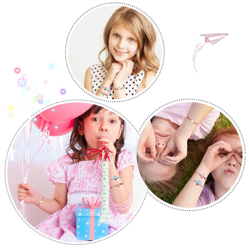 faburo Bracciale da ragazza, braccialetto amicizia per bambini, 11.0 centimeters,