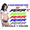 Oracal POLARIS RZR DECAL DECALS REPLACEMENT 30 COLOR CHOICES 2