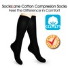 SocksLane Cotton Compression Socks for Women & Men. 15-20 mmHg