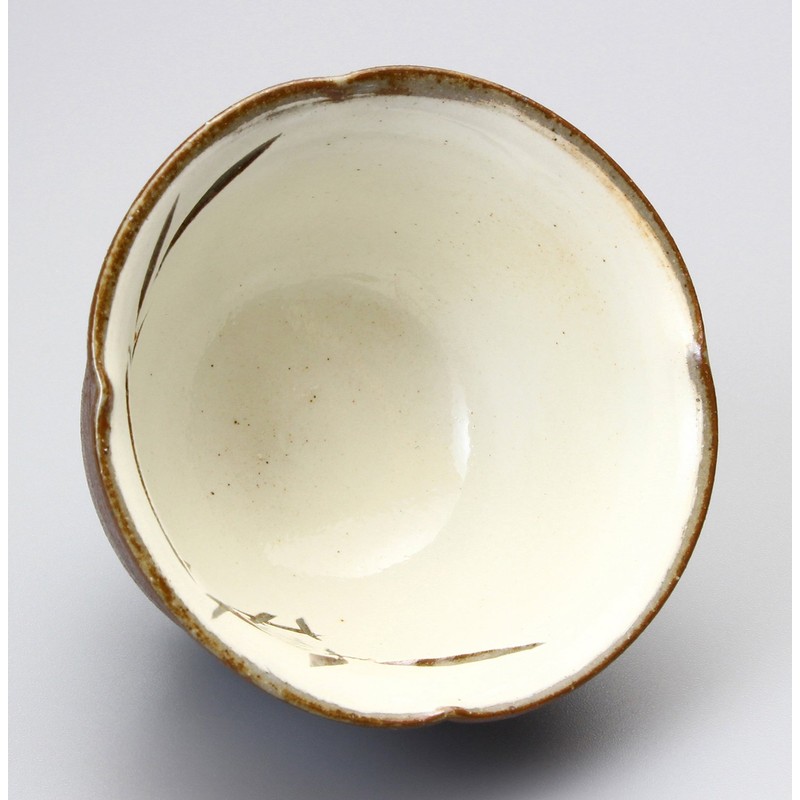 Kyo Ware G1-3-2 Kiyomizu Ware Seikiln Guinomi Nanban Carved Bamboo