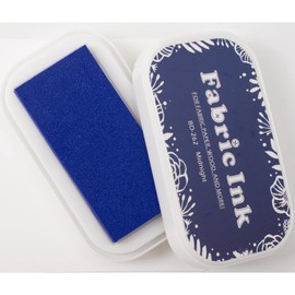 Ink Pads for Rubber Stamps, Stamp Pad for Fabric Wood Paper Stamping, Washable Fingerprint Thumbprint Ink Pad, Craft Ink Pad Stamps Partner DIY Color (Blue)