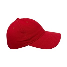 Tuxcinturones Gorras de béisbol, 100% algodón, Estilo Polo, Liso, en Blanco, tamaño Ajustable Unisex Abierta (Rojo)
