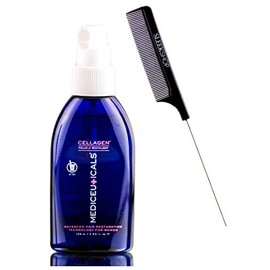 Therapro MEDIceuticals CELLAGEN Follicle Revitalizer for WOMEN Experiencing Thinning Hair & HAIR LOSS, Advanced Hair Restoration Technology (w/Sleek Steel Pin Comb) (4.2 oz / 125 ml)