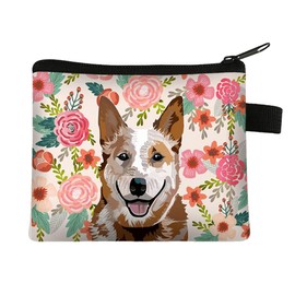 FAVORTALK Small Purse Portable Change Purse with Animal Pattern Mini Coin Pouch with Dog Print Cute Change Holder for Girl Boys Men Women, 13912