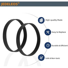 JEDELEOS Replacement Belts for Bissell CleanView Swivel Rewind Pet Reach Upright Vacuum Model 3198 3198A 3197 3197A 3196 and 3195 Series (Pack of 2)