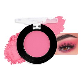 HHLTOH Single color Matte Shimmer Silky Eyeshadow Foundation-like Eyeshadow, Available in Fourteen Versatile Shades, Perfect for a Natural Eye Look (5# Pink Matte, 1 Count (Pack of 1))