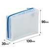 Mag(Magex) Storage Organizer Mesh Case with Gusset A7 Translucent MMCL-A7