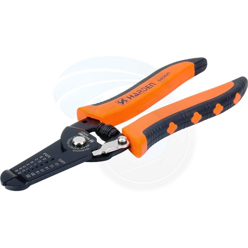 HARDEN Wire Cable Stripper 185 mm Long, Cutter, 0.64-2.6 mm,