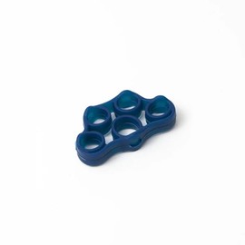 FISIOTLETA Banda Elástica Ejercitador Dedos para Fortalecimiento y Rehabilitación de Músculos Flexores y Extensores Ideal para Recuperación de Lesiones con Resistencia Progresiva (Azul Marino Fuerte, 50lb)