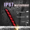GEEGEETOP Full Lens LED Rear Reflector Bumper Fog Light Assembly