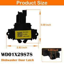 MIYIMORE WD01X29878 Dishwasher Door Latch Replacement for GE & Hotpoint Dishwashers – Replaces WD01X27701, 4979622, PD00072017, AP7176296, PS16659468, EAP16659468, EG-380944, 265D1214G004