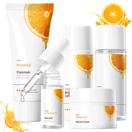 Soleneva Vitamin C Face Care Set, Skin Care Set, Anti-Ageing Moisturising, Skin Care Set