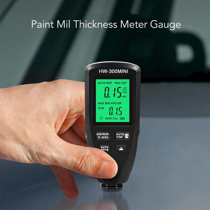 0 to 2000UM Paint Mil Thickness Meter Gauge High Precision