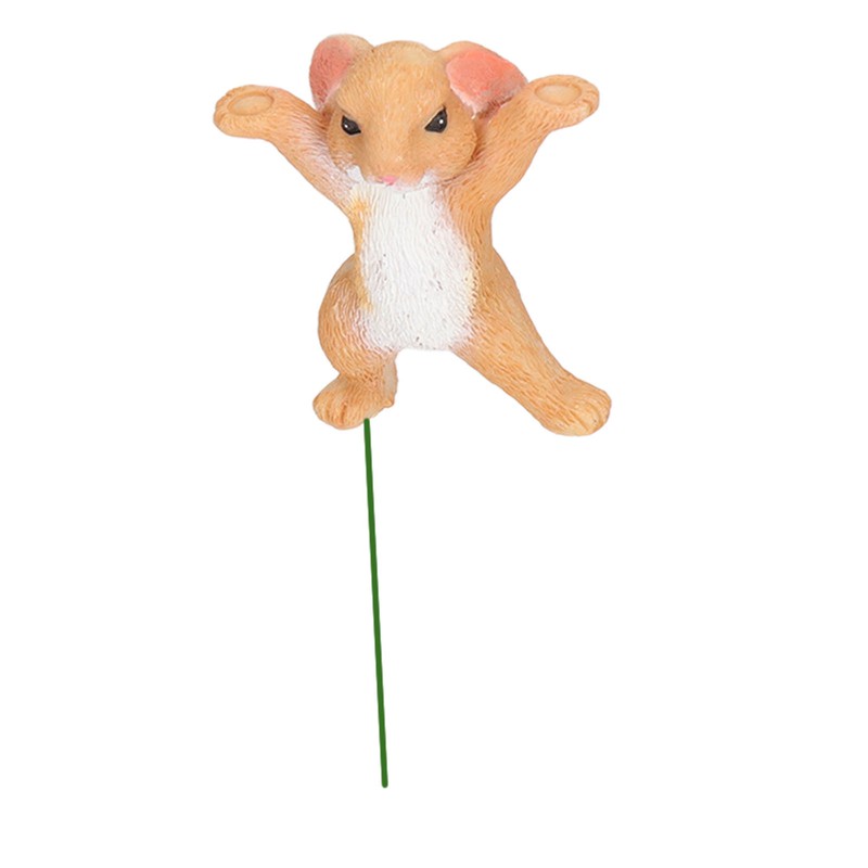 5pcs Bunny Figurines Cute Style Resin Material Decorative DIY Micro
