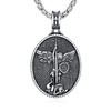 St Michael Necklace for Men 925 Sterling Silver St Michael