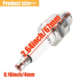 QAZAKY 10 bujías Z4C para 49 cc, 50 cc, 66 cc, 70 cc, 80 cc, motor de 2 tiempos, motocicleta, ciclomotor para Yamaha JOG50 90 ZX50 DIO50 Suzuki AG100 QJ50 DX100 AX100 CJ750