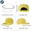 Underground Kulture Plain Flat Peak Snapback Baseball Cap Yellow