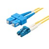 SpeedyFiberTX 1-Pack 70 Meter LC/U to SC/U Fiber Patch Cable,