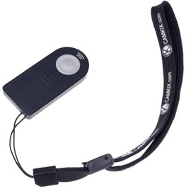 Wireless IR Shutter Remote Control - Works with Many Nikon and Canon Cameras, for Example: D70, D750, D3000, D3200, D3300, D5500, D7000 / EOS 5D Mark IV, 5DS, 6D, 77D, 100D, 750D, 800D