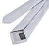 Premium Classic Solid Color 2" Skinny Necktie Neck Tie, Silver