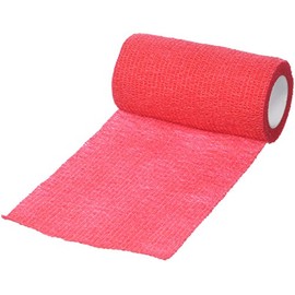 Steroplast 1620 Cohesive Bandages, 10cm x 4.5m, Red (Pack of 12)