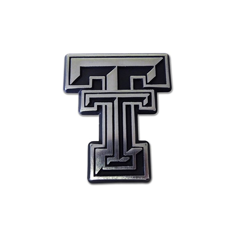 Texas Tech Univ. ("TT") Matte Chrome Emblem