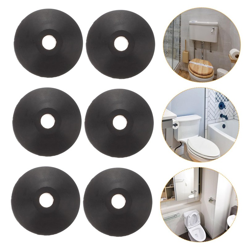 WHAMVOX 10pcs Rubber Toilet Tank Washers Conical Gasket for Leak