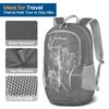 ZOMAKE Outdoor Backpack, Folding Backpack, Waterproof, 6.5 gal (25 L),