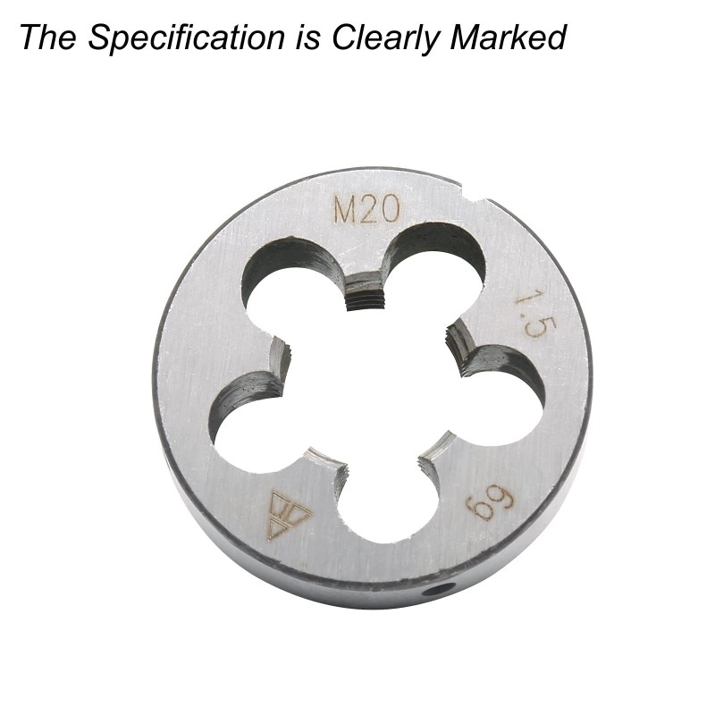 Qjaiune M20 x 1.5 Metric Right Hand Thread Die for