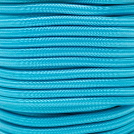 Paracord Planet | 1/4 Inch Elastic Shock Bungee Cord Nylon Crafting Stretch String Rope | Made in The USA | Neon Turquoise, 100 Feet