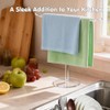 Clear Acrylic Hand Towel Holder Stand, T-Shape Free-Standing Towel Rack
