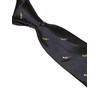 Frederick Thomas navy men-s tie with trumpet embroidered design music-al
