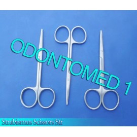 ODM 12 Strabismus Scissors Surgical Dental Instruments Str 4"