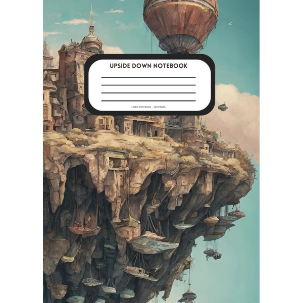 The upside down notebook: A5 lined pages and grid pages