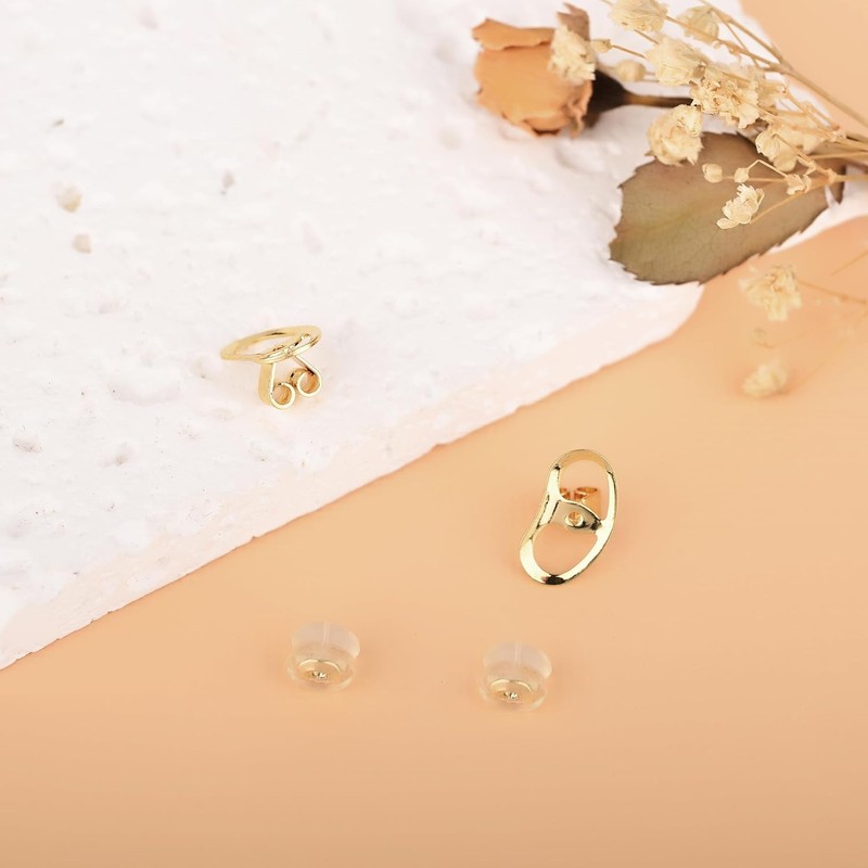 Earring Backs Replacements for Droopy Ears, Heavy Earrings Lifters, Locking