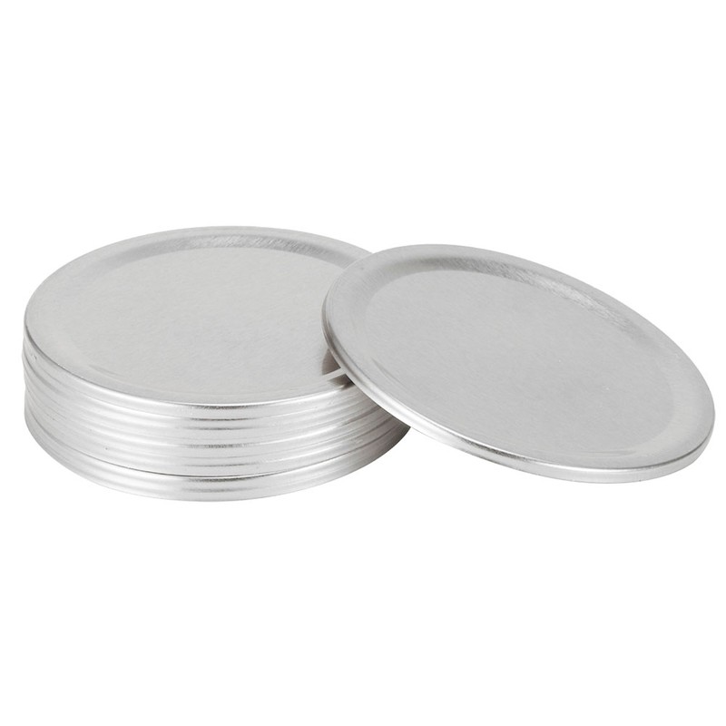 Stainless Steel SplitType Mini Glass Jar Lids Container Sealing Cover