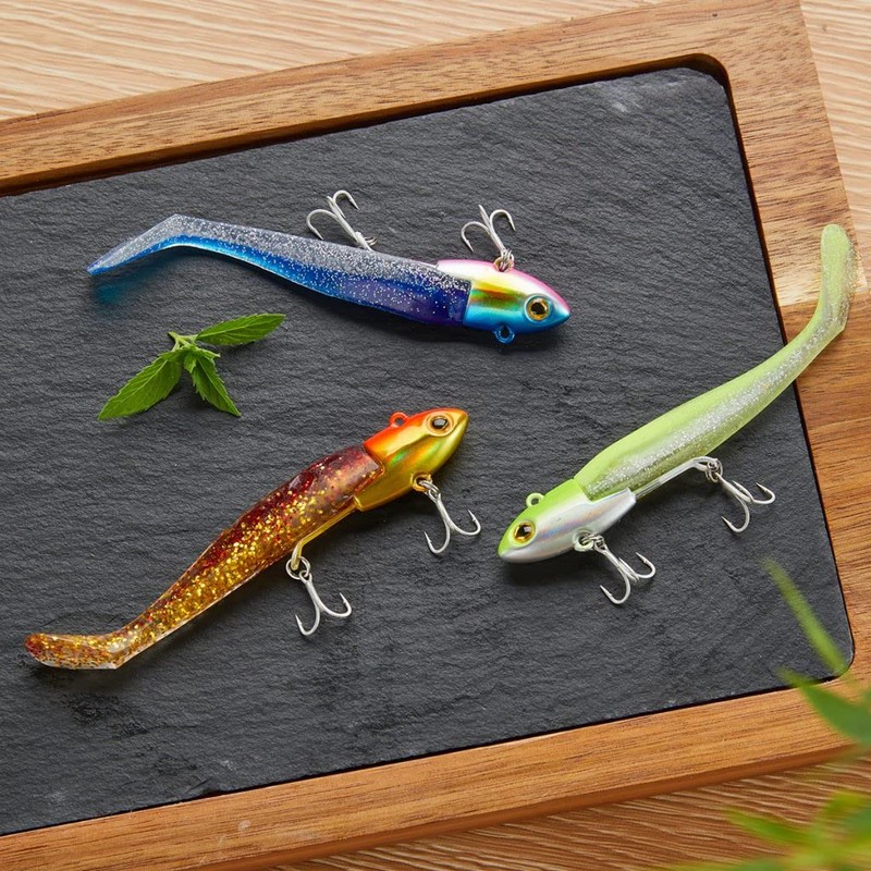 Blue Storm Lure, Flounder, Jig Head, Worm, 0.6 oz (16