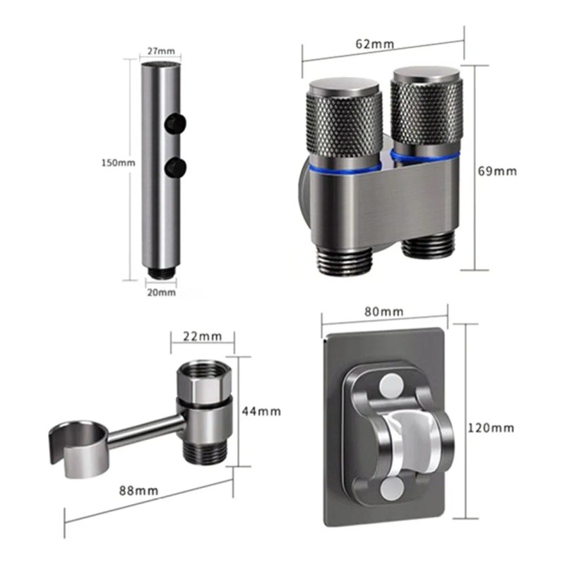 Grifo De Inodoro Cabez Inodoro Ducha Válvula De Doble Salida