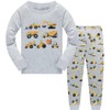 QHKEPW Boys Pyjamas Digger Tractor 2-3 Years Pjs Kids Toddler