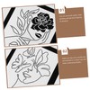 TEHAUX Floral Stencils for Wall Art 9 Sheets Painting Templates