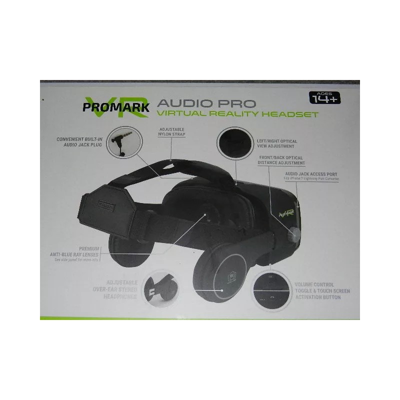 Promark new Promark Audio Pro VR Virtual Reality Headset Goggles